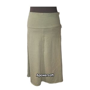 Royal Robbins Green Stretch Midi Skirt